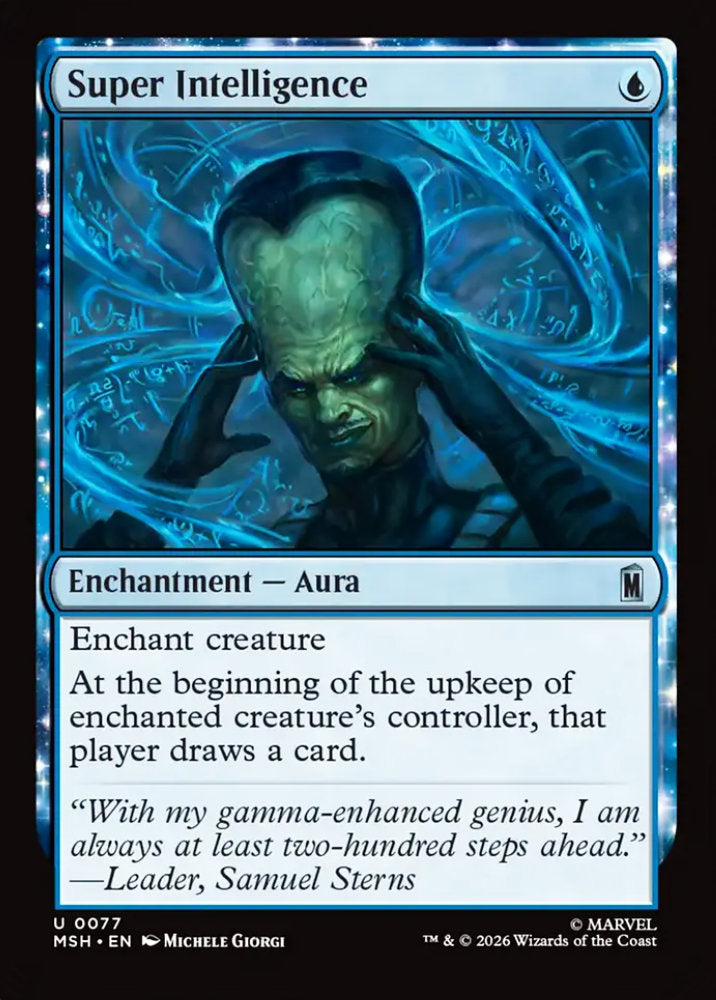 Super Intelligence MSH Enchantment Aura NM