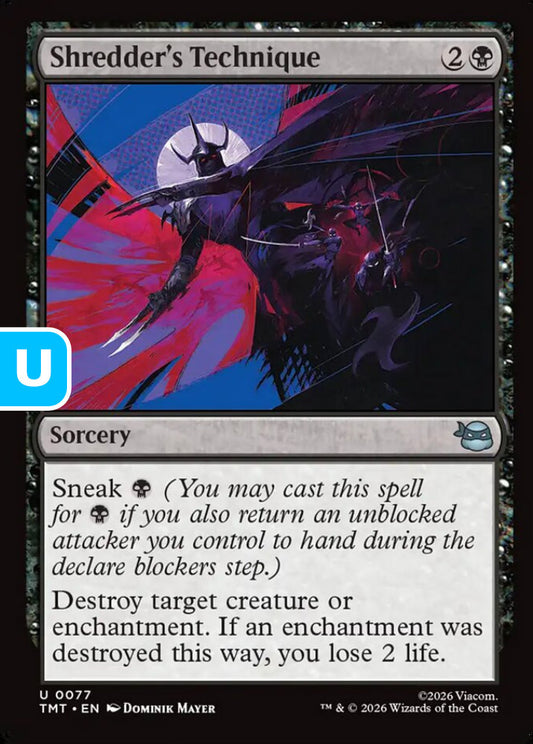 Shredder's Technique TMT Sorcery  NM