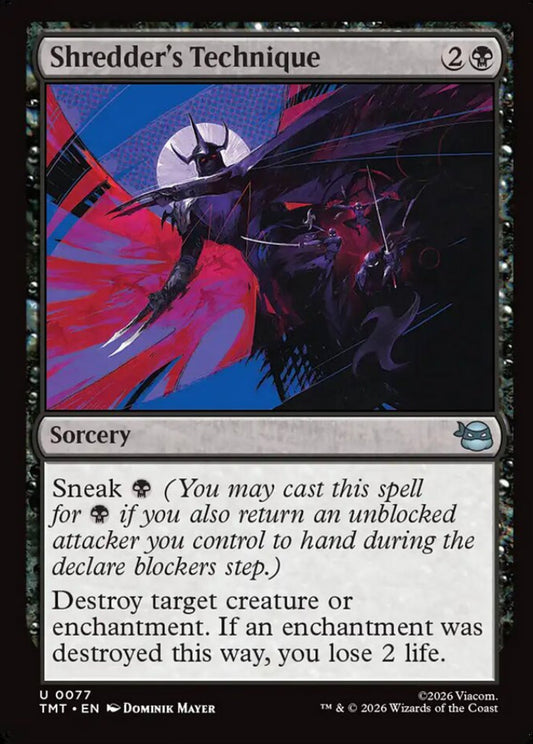 Shredder's Technique TMT Sorcery  NM