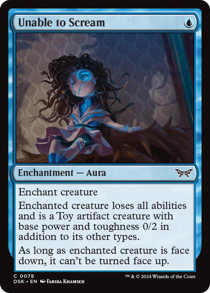 Unable to Scream DSK Enchantment Aura NM