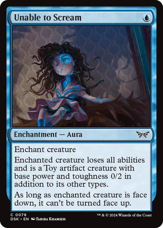 Unable to Scream DSK Enchantment Aura NM