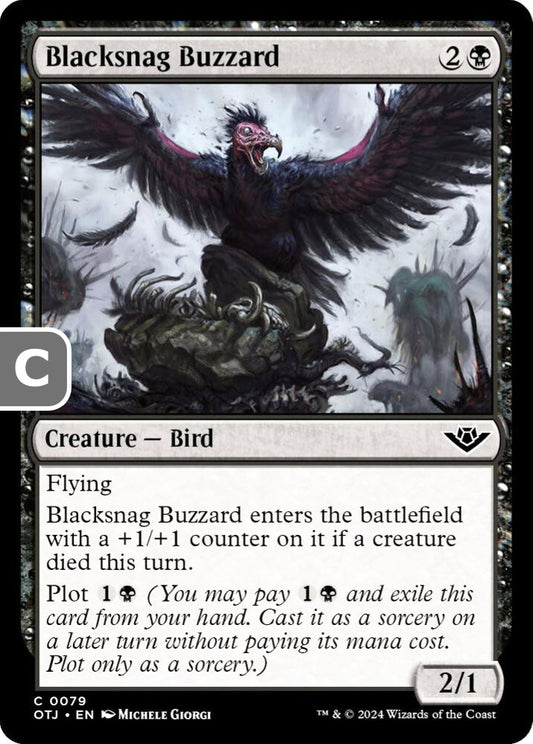 Blacksnag Buzzard Creature Bird OTJ NM