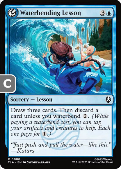 Waterbending Lesson TLA Sorcery Lesson NM
