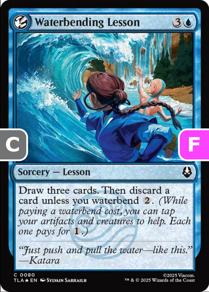 Waterbending Lesson TLA Sorcery Lesson *Foil* NM