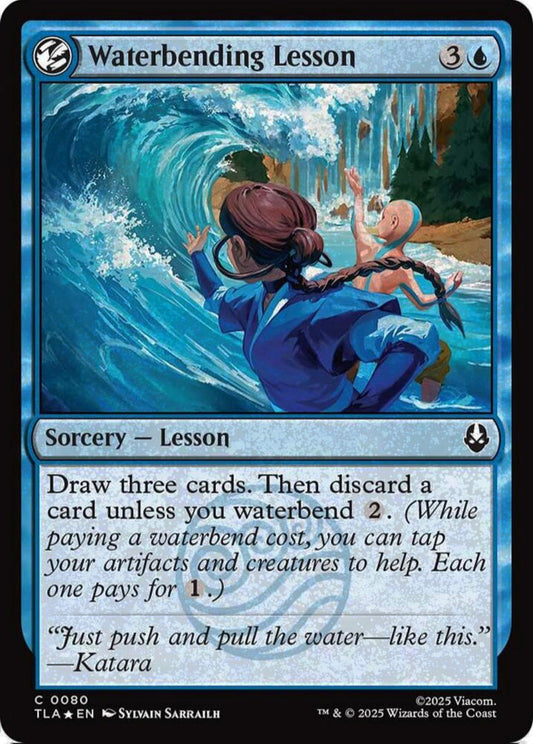 Waterbending Lesson TLA Sorcery Lesson *Foil* NM