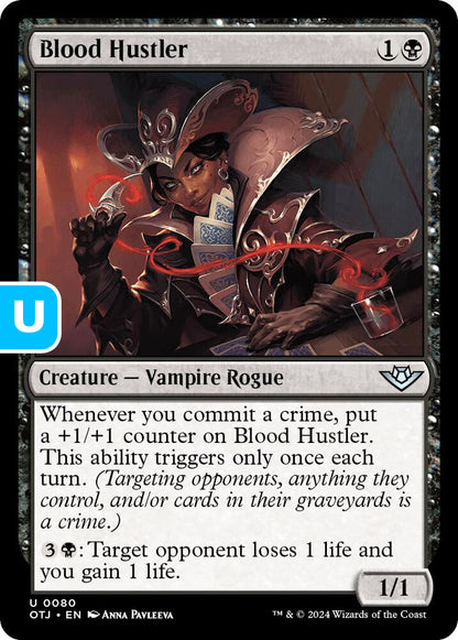 Blood Hustler Creature Vampire Rogue OTJ NM