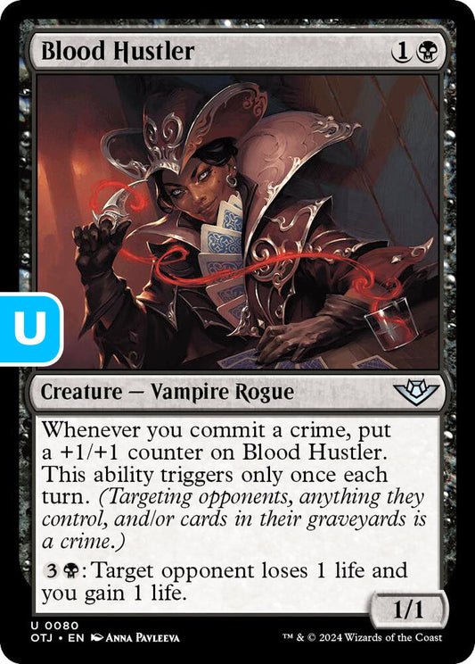 Blood Hustler Creature Vampire Rogue OTJ NM