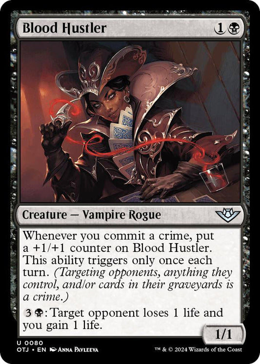 Blood Hustler Creature Vampire Rogue OTJ NM