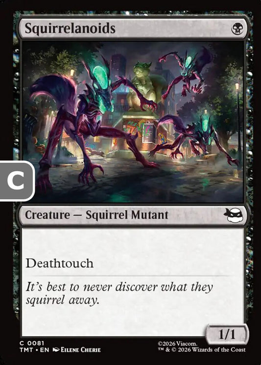 Squirrelanoids TMT Creature Squirrel Mutant NM