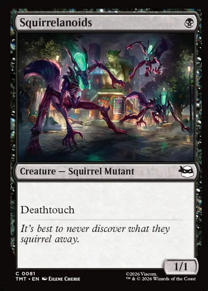 Squirrelanoids TMT Creature Squirrel Mutant NM