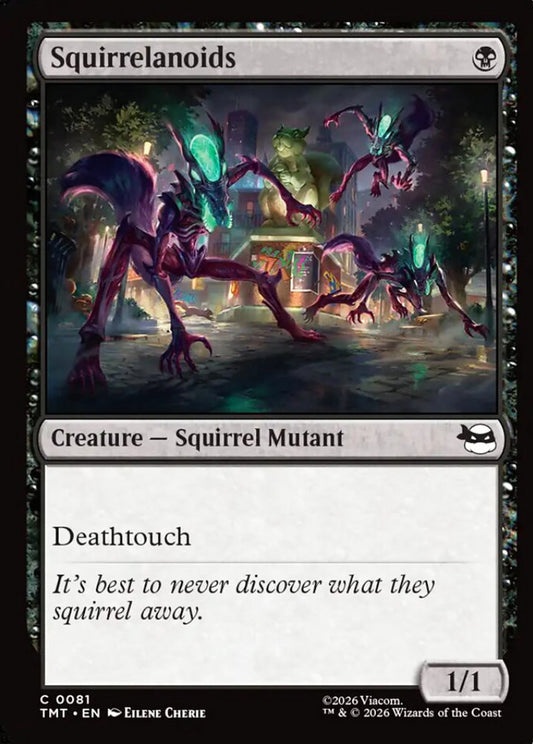 Squirrelanoids TMT Creature Squirrel Mutant NM