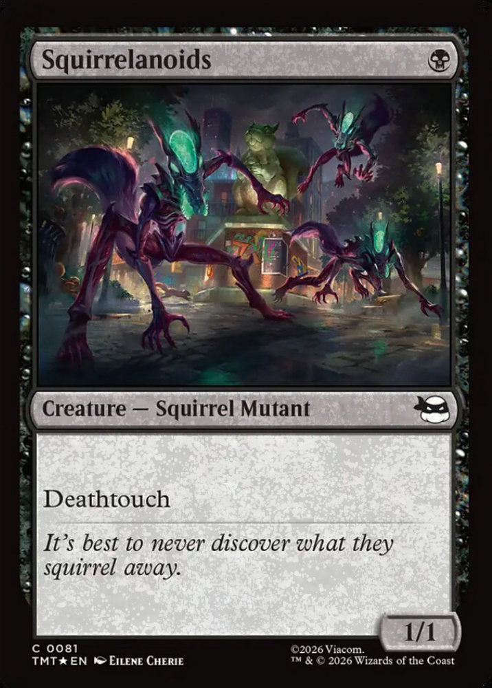 Squirrelanoids TMT Creature Squirrel Mutant *Foil* NM