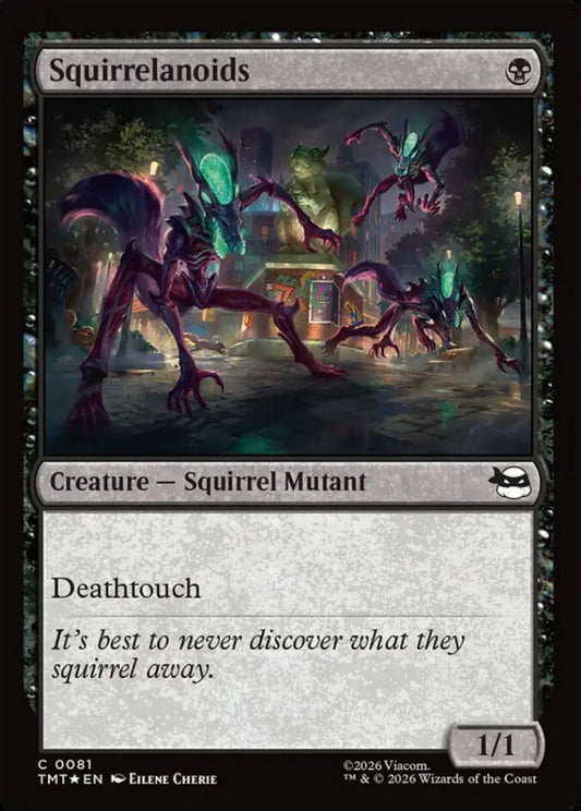Squirrelanoids TMT Creature Squirrel Mutant *Foil* NM