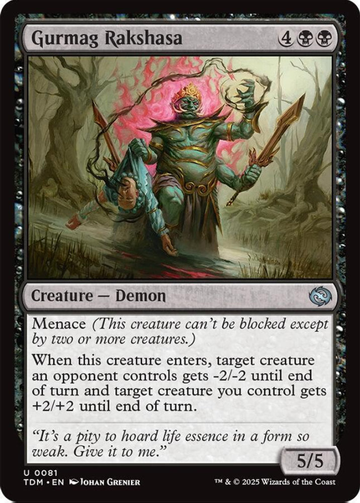 Gurmag Rakshasa TDM Creature Demon NM