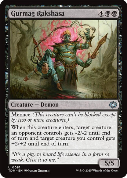 Gurmag Rakshasa TDM Creature Demon NM