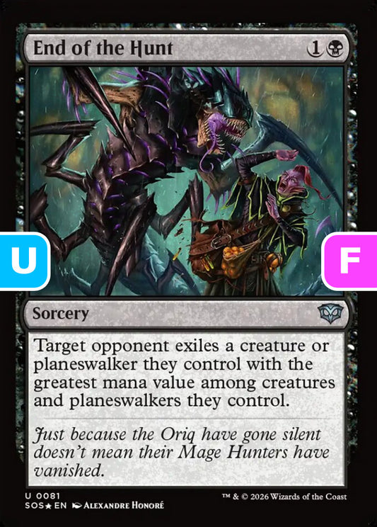 End of the Hunt SOS Sorcery  *Foil* NM