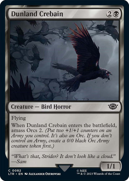 Dunland Crebain LTR Creature Bird Horror NM