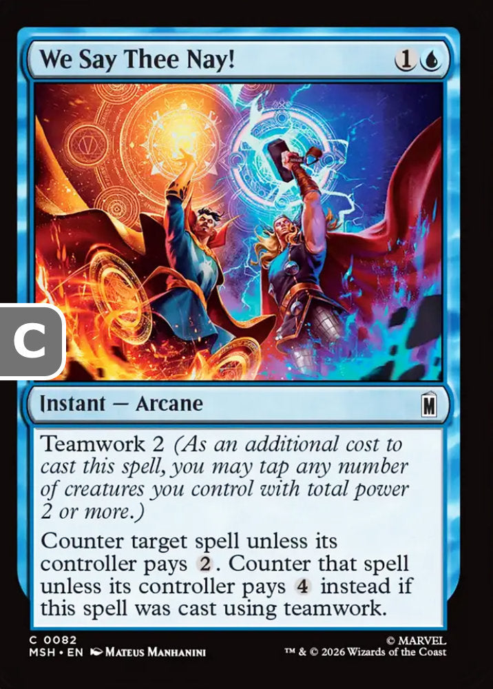 We Say Thee Nay! MSH Instant Arcane NM