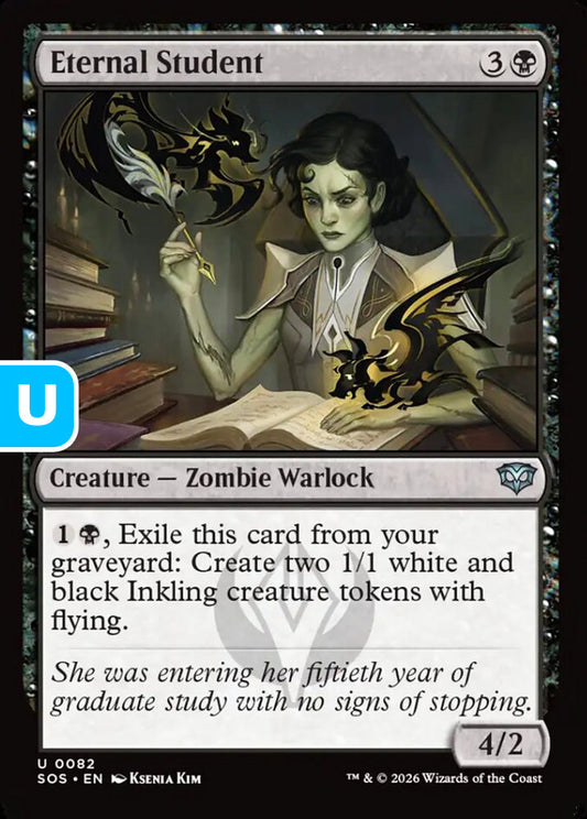 Eternal Student SOS Creature Zombie Warlock NM