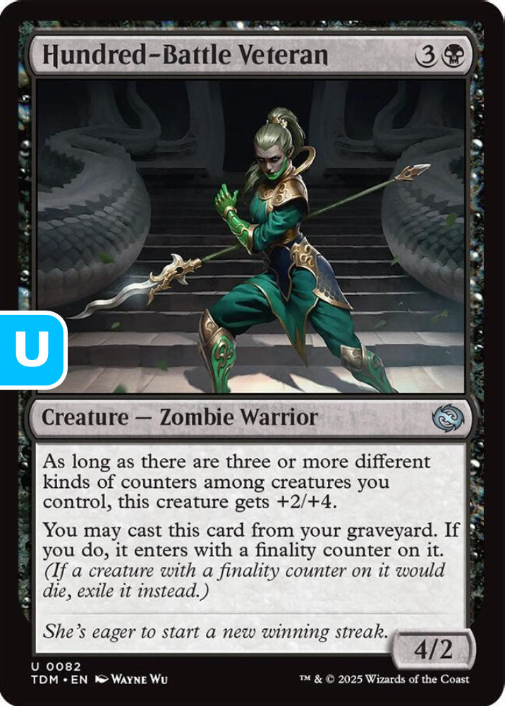 Hundred-Battle Veteran TDM Creature Zombie Warrior NM