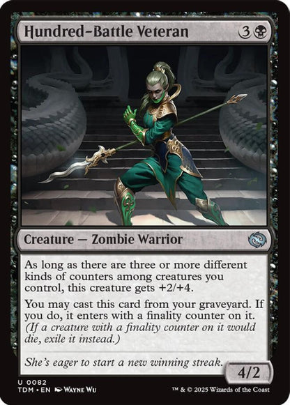 Hundred-Battle Veteran TDM Creature Zombie Warrior NM