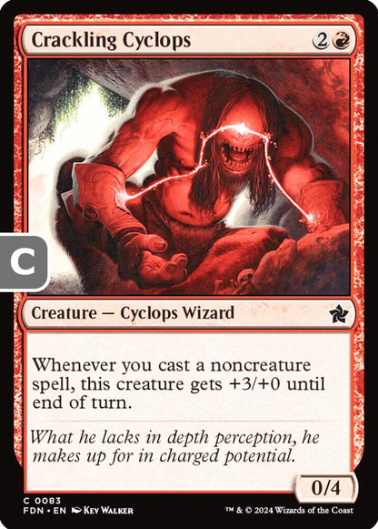 Crackling Cyclops FDN Creature Cyclops Wizard NM