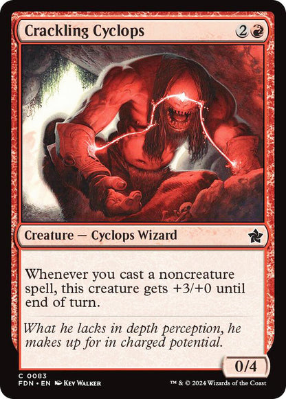 Crackling Cyclops FDN Creature Cyclops Wizard NM