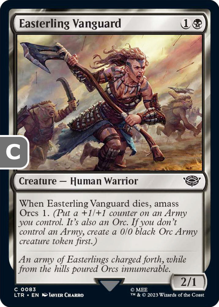 Easterling Vanguard LTR Creature Human Warrior NM