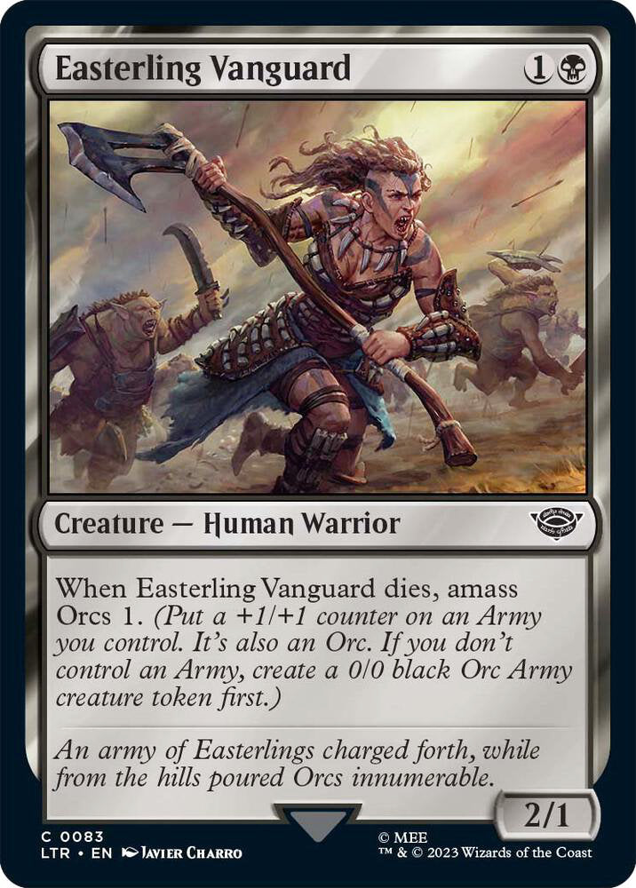 Easterling Vanguard LTR Creature Human Warrior NM