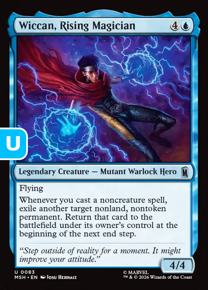Wiccan, Rising Magician MSH Legendary Creature Mutant Warlock Hero NM