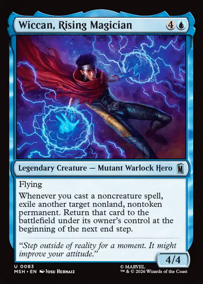 Wiccan, Rising Magician MSH Legendary Creature Mutant Warlock Hero NM
