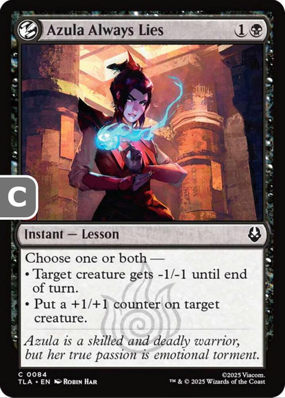 Azula Always Lies TLA Instant Lesson NM