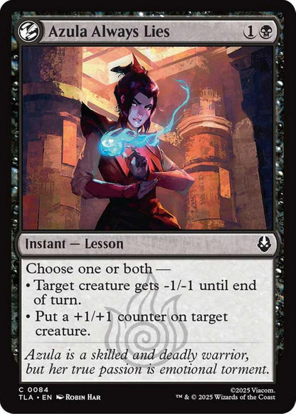 Azula Always Lies TLA Instant Lesson NM