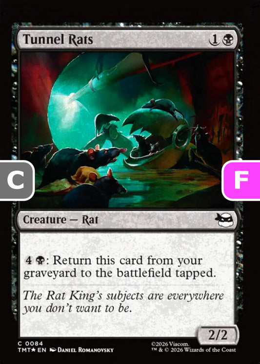 Tunnel Rats TMT Creature Rat *Foil* NM