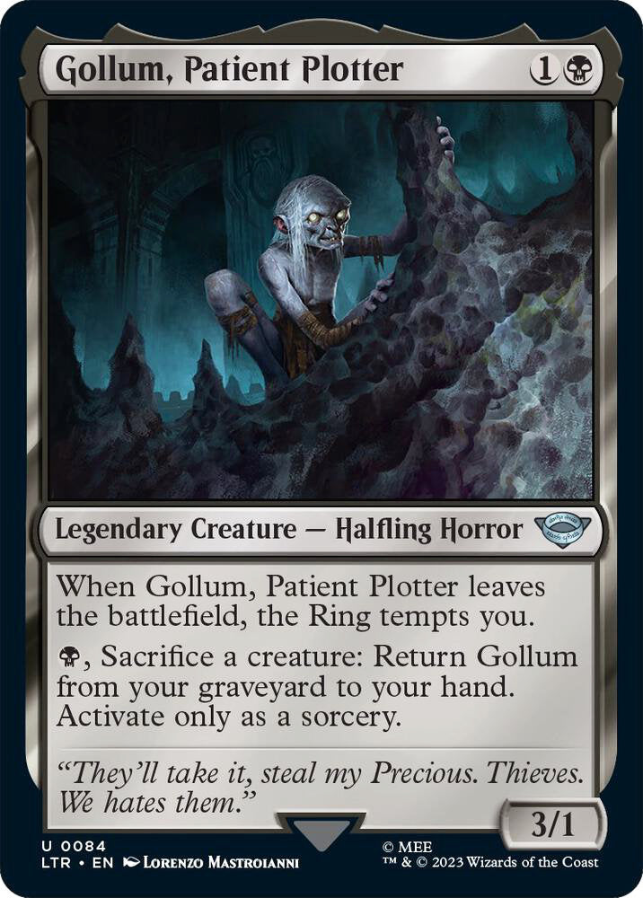 Gollum, Patient Plotter LTR Legendary Creature Halfling Horror NM