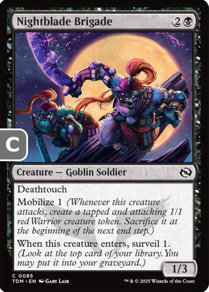 Nightblade Brigade TDM Creature Goblin Soldier NM