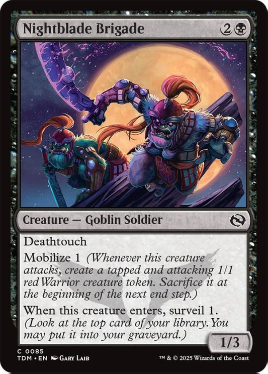Nightblade Brigade TDM Creature Goblin Soldier NM