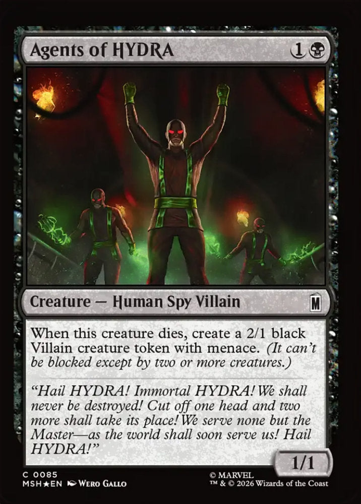 Agents of HYDRA MSH Creature Human Spy Villain *Foil* NM