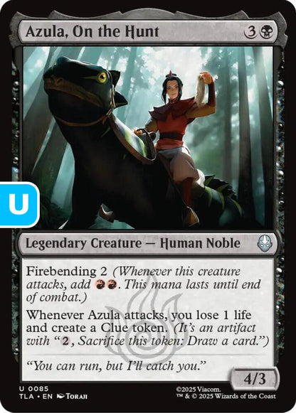 Azula On the Hunt TLA Legendary Creature Human Noble NM