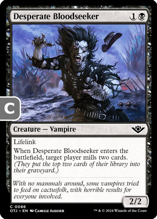 Desperate Bloodseeker OTJ Creature Vampire NM