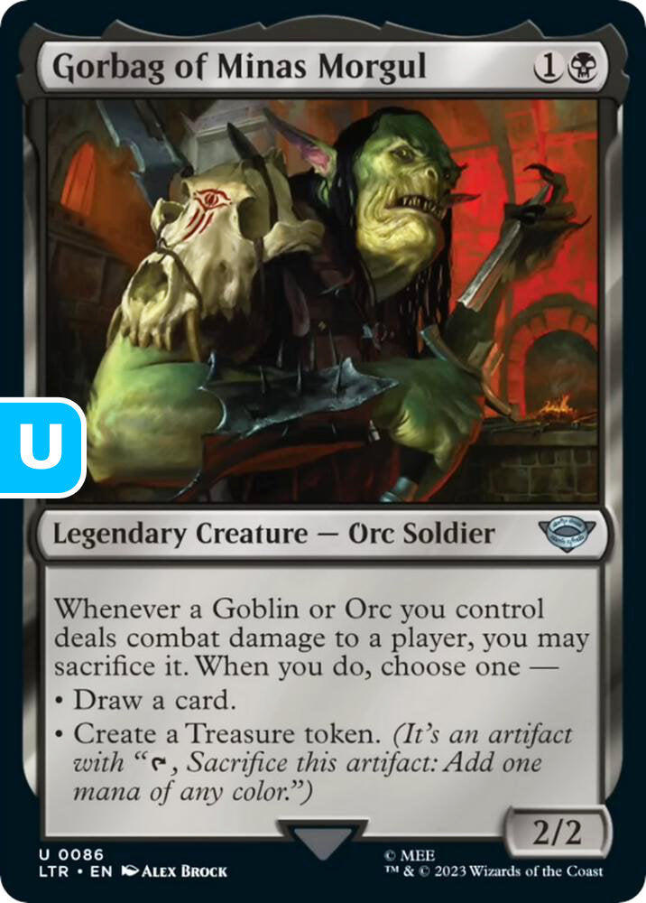 Gorbag of Minas Morgul LTR Legendary Creature Orc Soldier NM