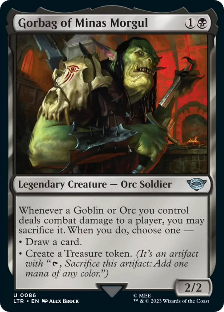 Gorbag of Minas Morgul LTR Legendary Creature Orc Soldier NM