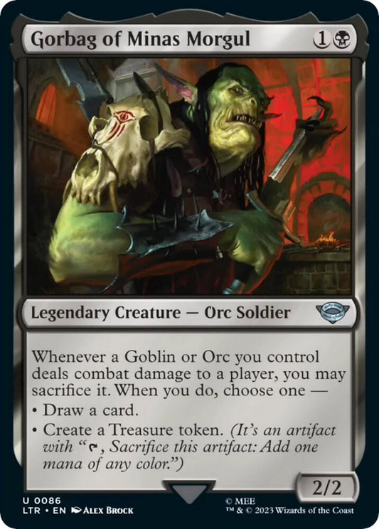 Gorbag of Minas Morgul LTR Legendary Creature Orc Soldier NM