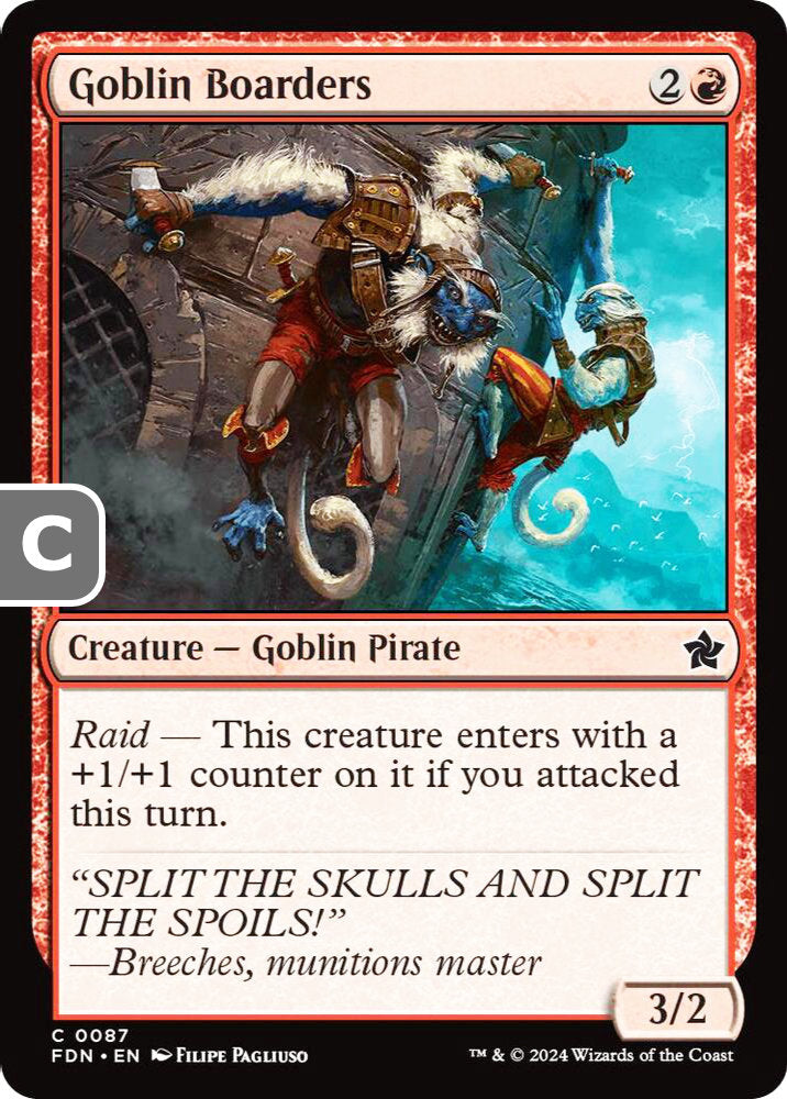 Goblin Boarders FDN Creature Goblin Pirate NM