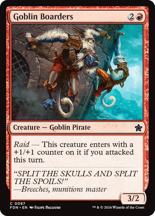 Goblin Boarders FDN Creature Goblin Pirate NM