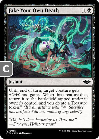 Fake Your Own Death Instant  OTJ NM
