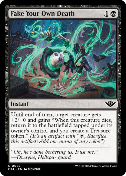 Fake Your Own Death Instant  OTJ NM
