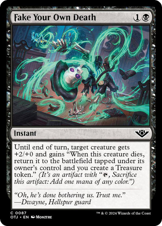 Fake Your Own Death Instant  OTJ NM
