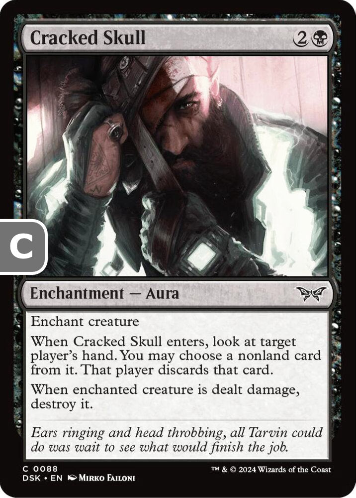 Cracked Skull DSK Enchantment Aura NM