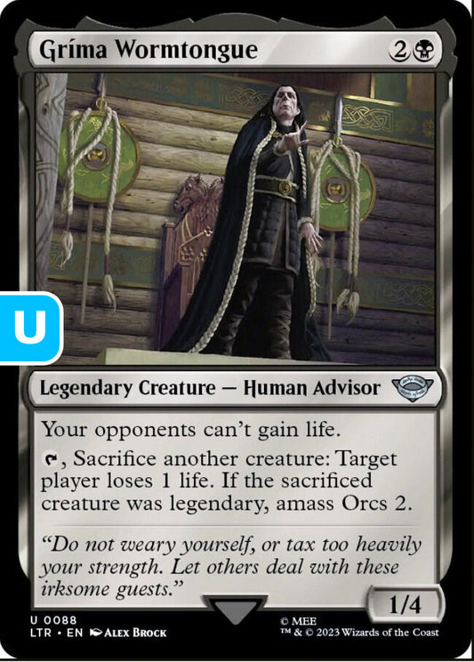 Grima Wormtongue LTR Legendary Creature Human Advisor NM